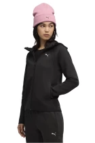 Худи женское PUMA EVOSTRIPE Full-Zip Hoodie черного цвета