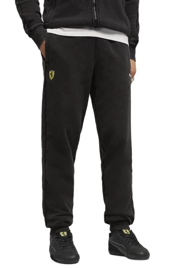 Штани спортивні чоловічі PUMA Ferrari T7 Pants чорного кольору