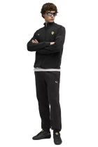 Штаны спортивные мужские PUMA Ferrari T7 Pants черного цвета