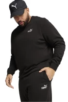 Штаны спортивные мужские PUMA ESS No. 1 Black Logo Sweatpants черного цвета