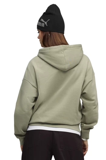 Худі жіноче PUMA ESS Oversized Hoodie Lux Army