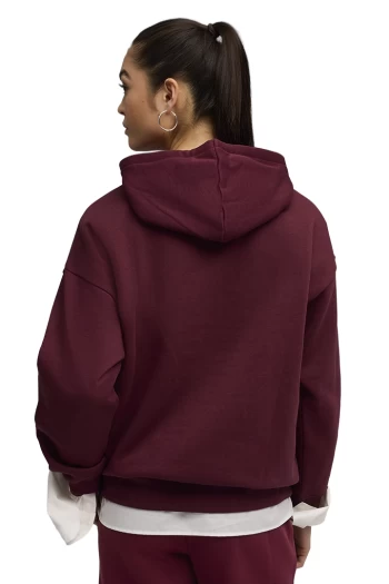 Худі жіноче PUMA ESS Oversized Hoodie Ruby Shimmer