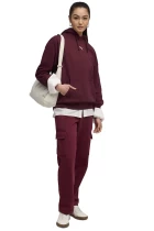 Худи женское PUMA ESS Oversized Hoodie Ruby Shimmer