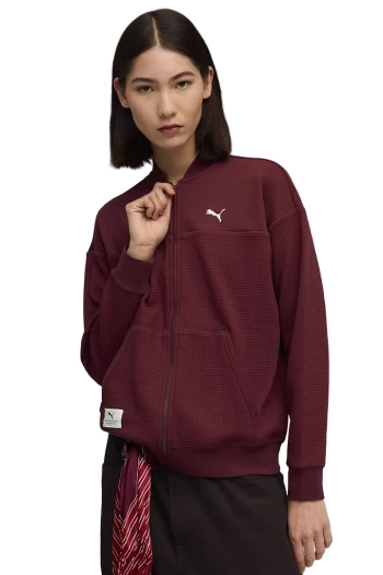 Олімпійка жіноча PUMA CLASS Full-Zip Jacket Ruby Shimmer