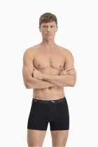 Нижнее белье мужское PUMA SPORT COTTON BOXER 2P черного цвета