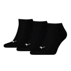 Носки PUMA UNISEX SNEAKER PLAIN 3P черного цвета