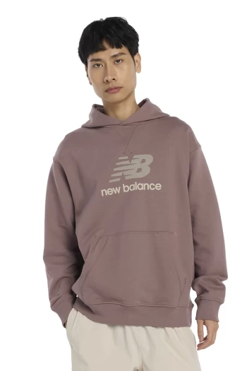 Худі чоловіче New Balance Athletics French Terry коричневого кольору