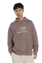 Худи мужское New Balance Athletics French Terry коричневого цвета