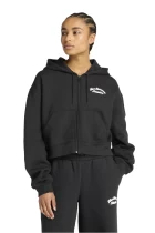 Худі жіноче New Balance Linear Full Zip чорного кольору