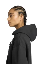 Худі жіноче New Balance Linear Full Zip чорного кольору