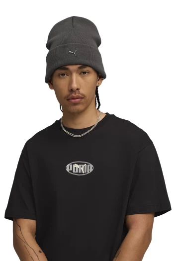 Шапка PUMA METAL PUMA CAT High Crown Unisex Beanie Dusky Gray