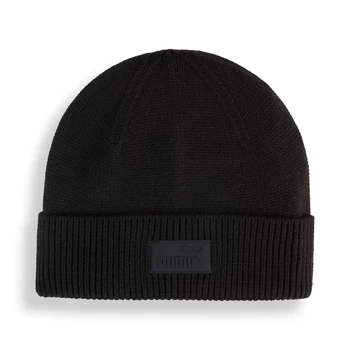 Шапка PUMA ESS ELEVATED Low Crown Unisex Beanie чорного кольору