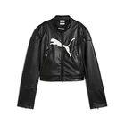 Куртка жіноча PUMA Pleather Racer Jacket чорного кольору