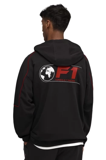 Худі чоловіче PUMA F1 Graphic Hoodie Relaxed чорного кольору