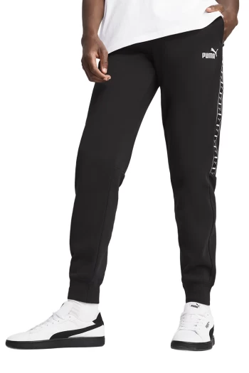 Спортивні штани чоловічі PUMA ESS TAPE Sweatpants Black чорного кольору