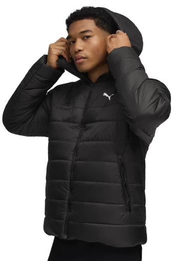 Куртка чоловіча PUMA ESS Hooded Padded Jacket чорного кольору