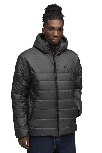 Куртка чоловіча PUMA ESS Hooded Padded Jacket Dusky Gray