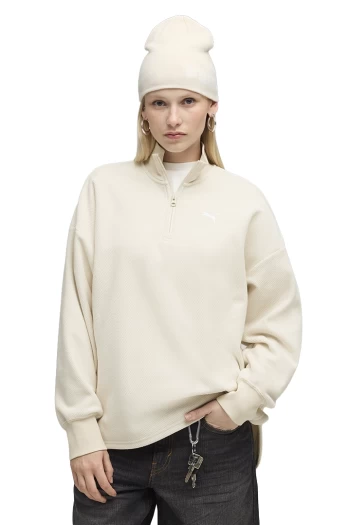 Світшот жіночий PUMA HER Half-Zip Winterized Crew Alpine Snow
