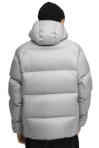 Куртка-пуховик мужской PUMA Hooded Down Puffer Jacket Gray Echo