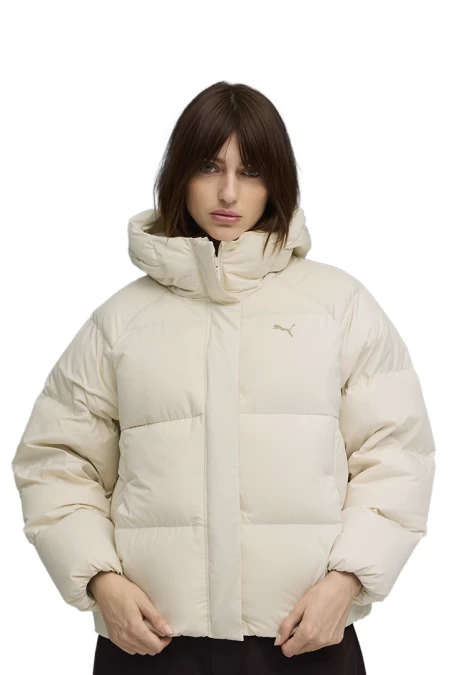 Куртка-пуховик жіноча PUMA Hooded Down Puffer Jacket Alpine Snow