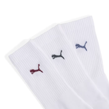 Шкарпетки чоловічі PUMA CREW SOCK 3P білого кольору / various logo colors