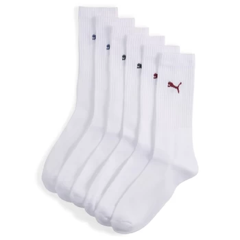 Шкарпетки чоловічі PUMA CREW SOCK 3P білого кольору / various logo colors