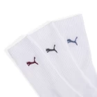 Шкарпетки чоловічі PUMA CREW SOCK 3P білого кольору / various logo colors