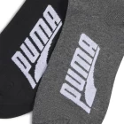 Носки (2 пары) PUMA UNISEX BWT LIFESTYLE QU черного белого цвета