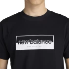 Футболка чоловіча New Balance Rectangular Logo чорного кольору