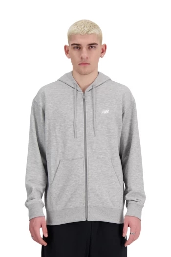 Худі чоловіче New Balance Sport Essentials Full Zip сірого кольору