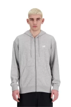 Худи мужское New Balance Sport Essentials Full Zip серого цвета