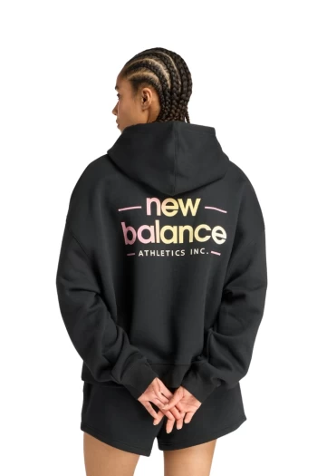 Худі жіноче New Balance Reimagined чорного кольору