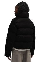 Куртка жіноча PUMA Corduroy Puffer Jacket чорного кольору