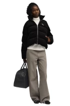 Куртка жіноча PUMA Corduroy Puffer Jacket чорного кольору