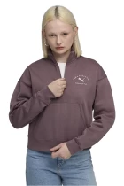 Світшот жіночий PUMA CLASS Half-Zip Crew Raisin