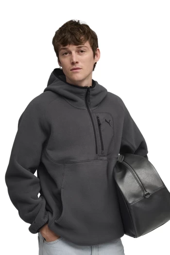 Худі чоловіче PUMA PUMATECH Half Zip Hoodie Dusky Gray