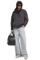 Худи мужское PUMA PUMATECH Half Zip Hoodie Dusky Gray