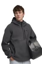 Худи мужское PUMA PUMATECH Half Zip Hoodie Dusky Gray