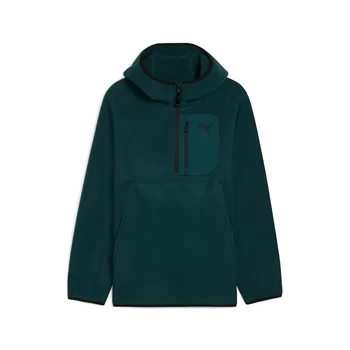 Худі чоловіче PUMA PUMATECH Half Zip Hoodie Green Terrain