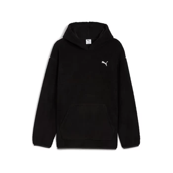 Худі чоловіче PUMA ESS ELEVATED Sherpa Hoodie чорного кольору