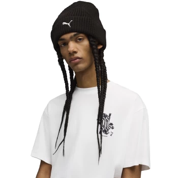 Шапка Unisex PUMA PREMIUM ESS High Crown Beanie чорного кольору