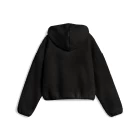 Худи женское PUMA WARDROBE ESS Polar FL Hoodie черного цвета