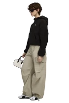 Худи женское PUMA WARDROBE ESS Polar FL Hoodie черного цвета