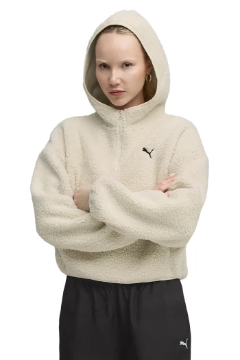 Худі жіноче PUMA WARDROBE ESS Polar FL Hoodie Alpine Snow