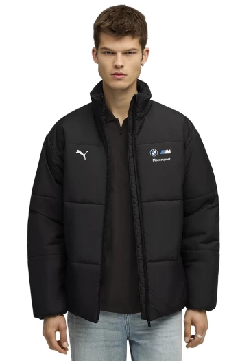 Куртка чоловіча PUMA BMW MMS ESS+ PUFFER JACKET чорного кольору