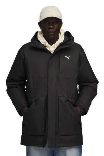 Куртка пуховик чоловічий PUMA Protective Hooded Down Parka чорного кольору