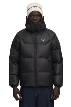 Куртка пуховик мужской PUMA Hooded Down Puffer Jacket черного цвета