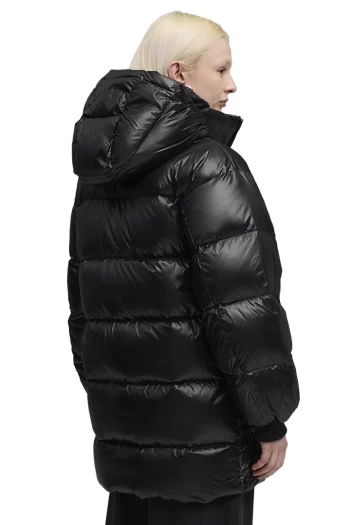 Куртка пуховик жіночий PUMA Style Hooded Down Jacket чорного кольору
