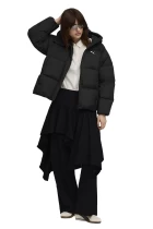 Куртка пуховик жіночий PUMA Hooded Down Puffer Jacket чорного кольору