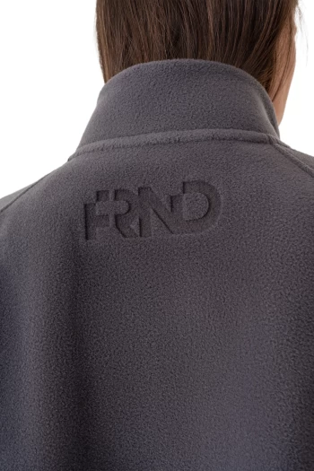 Бомбер жiночий FRND FOR FRIENDS Level Fleece темно-сірого кольору